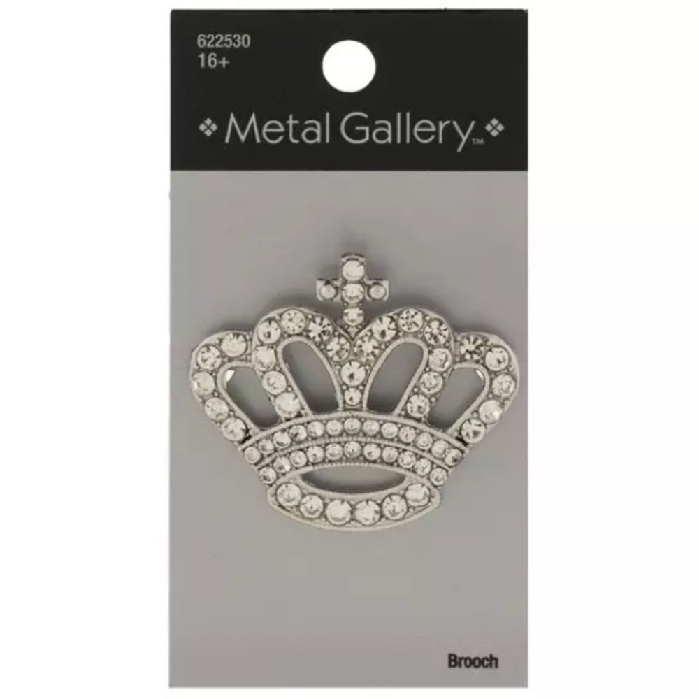 New Metal Gallery
Crown Rhinestone Brooch NWT